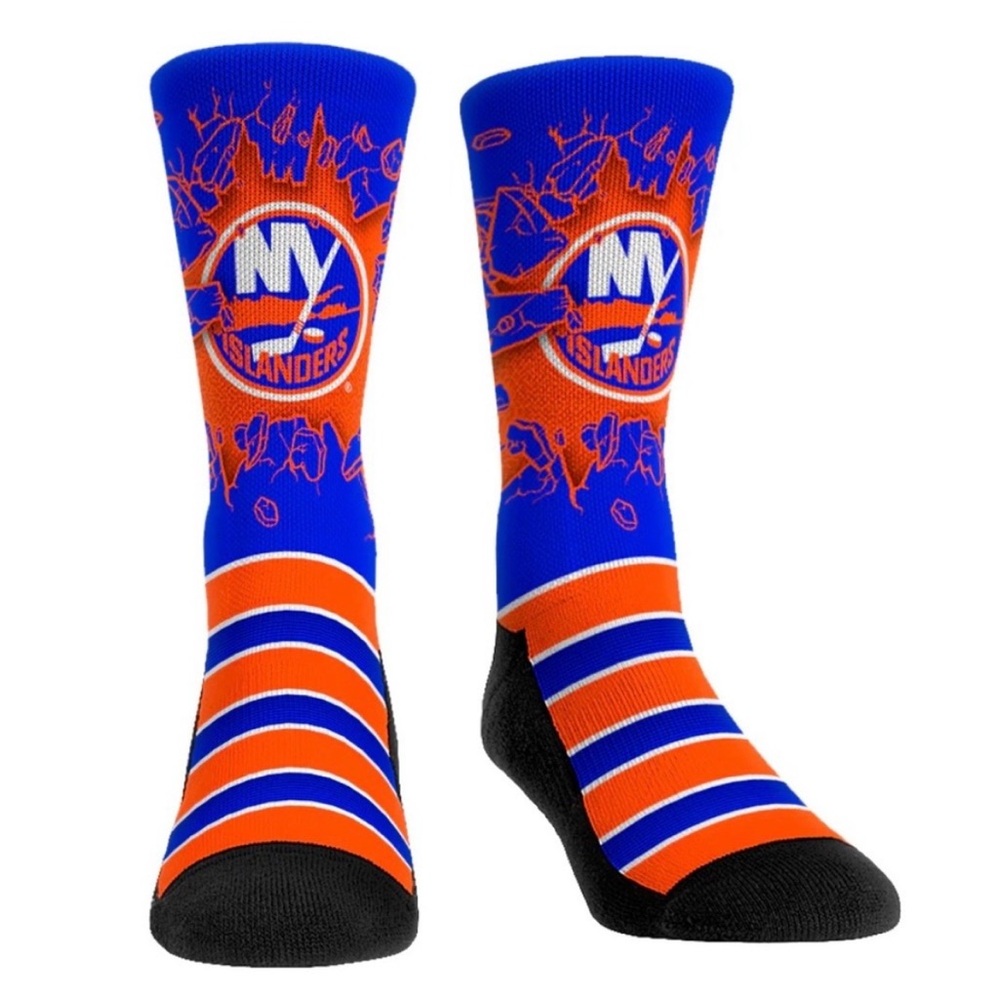 🆕- New York Islanders Rock-Em Socks- Blue Ice Breaker Crew Socks.